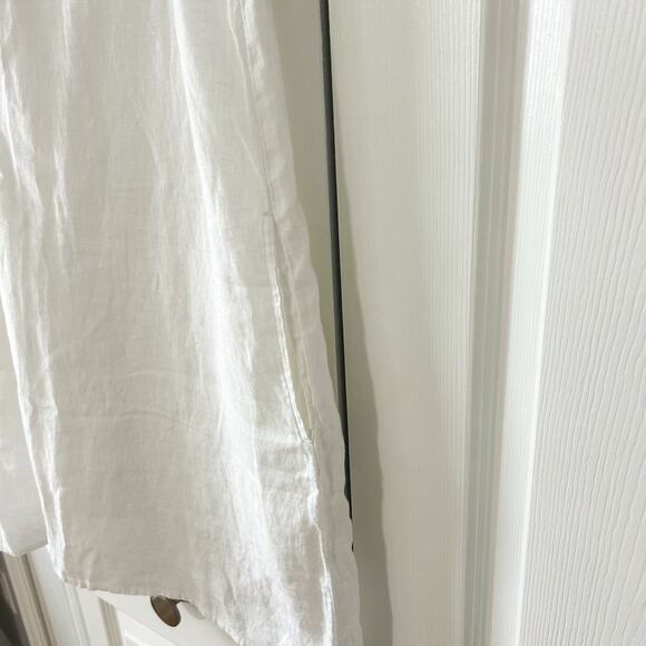 NWOT Quince 100% European Linen Tank Mini Dress White Sleeveless Size Small - Picture 4 of 10